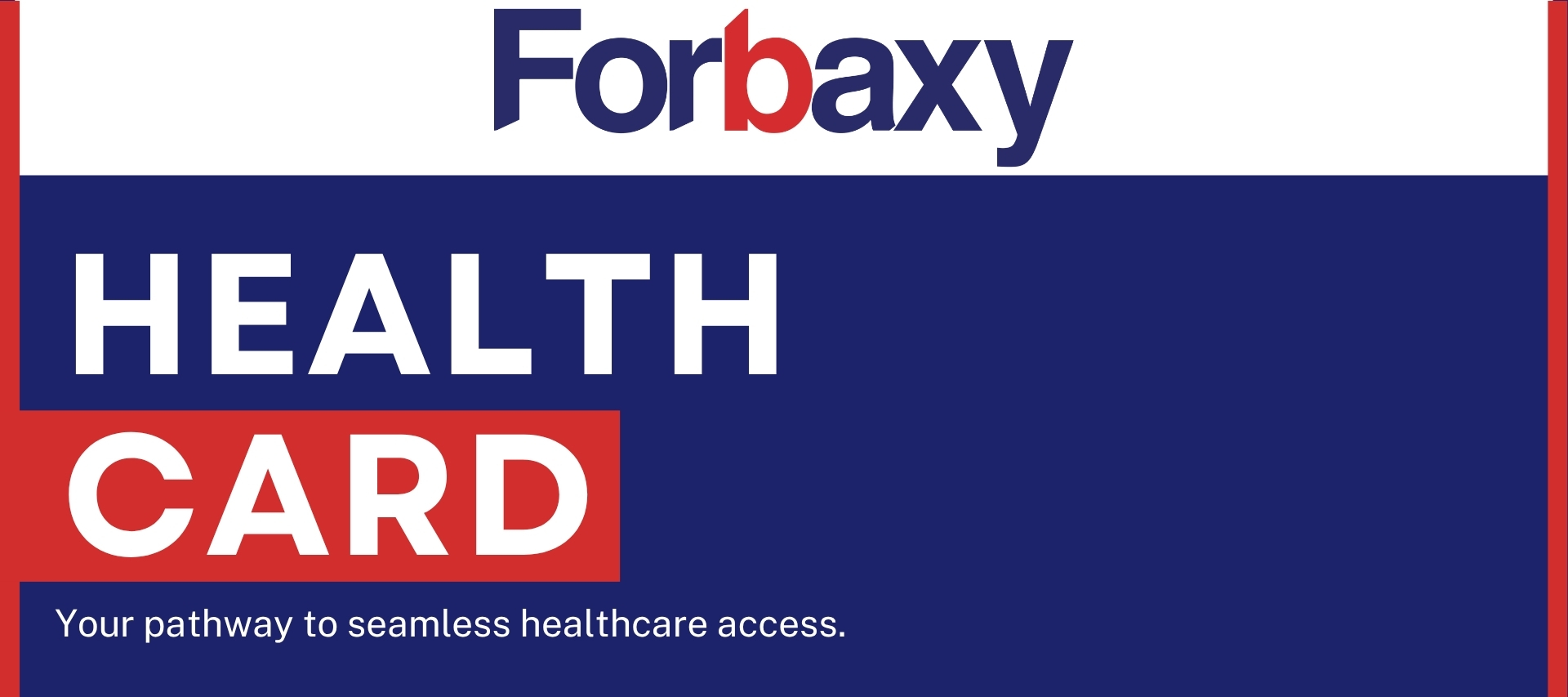 Forbaxy Health Card